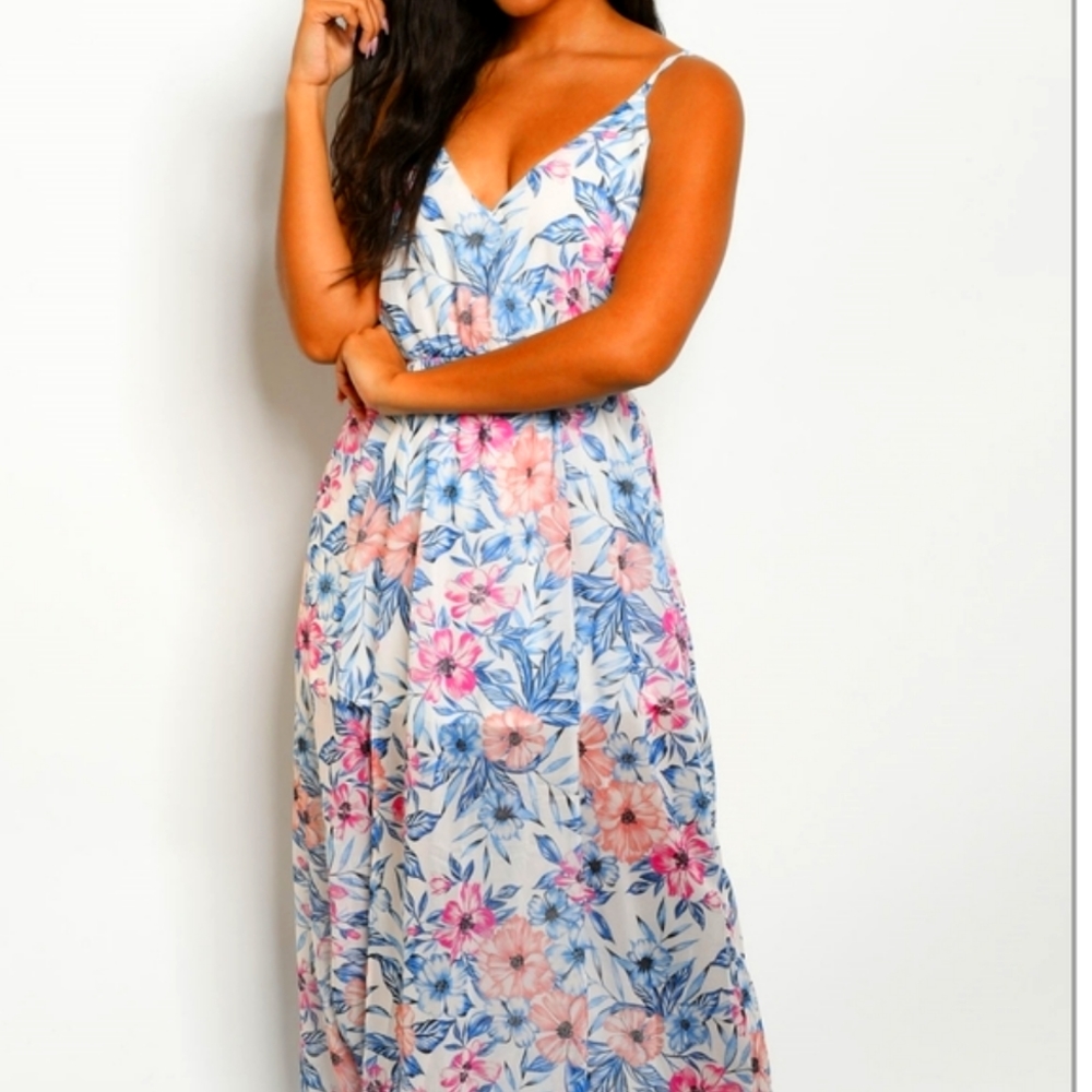 Off White floral print dress